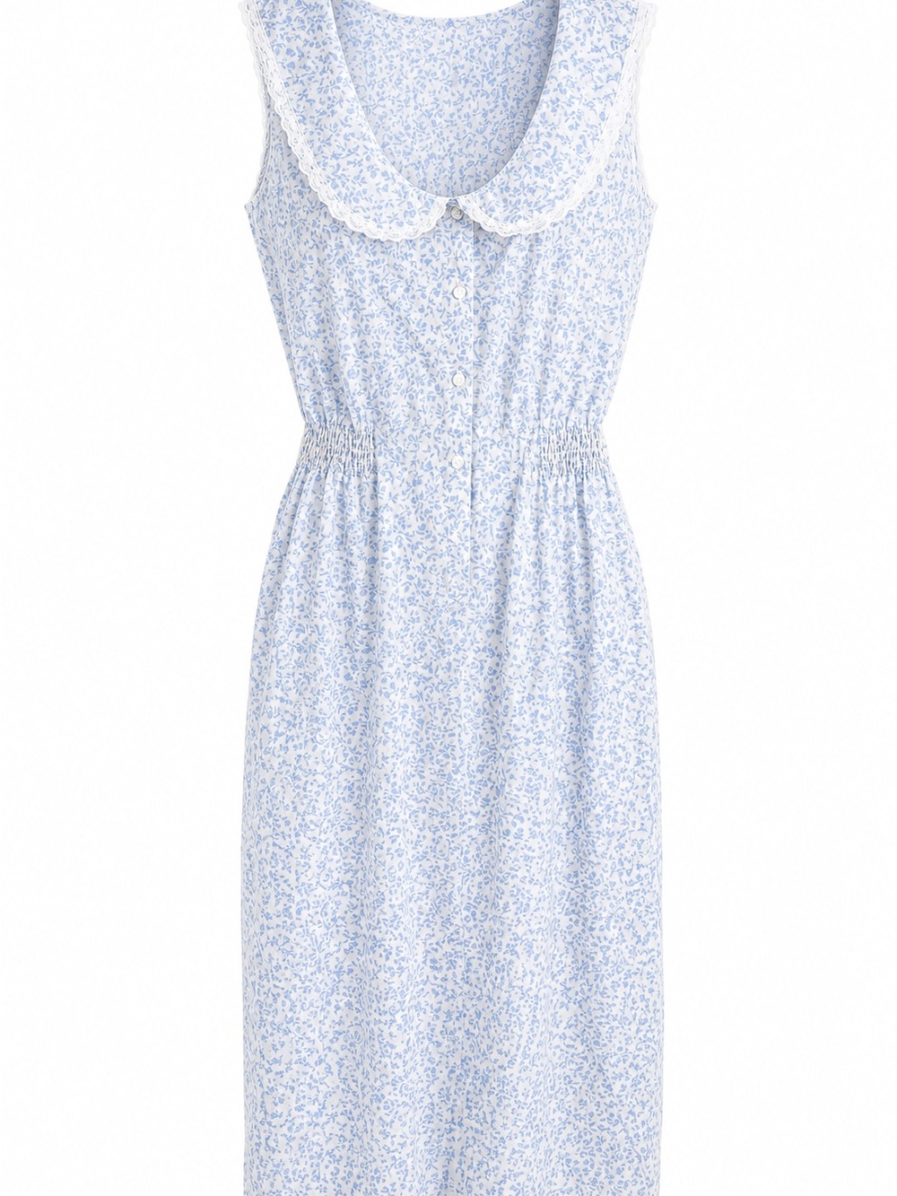 Patricia Lingerie Vintage Cottagecore Floral Midi Dress | Medium - Picture 2 of 7